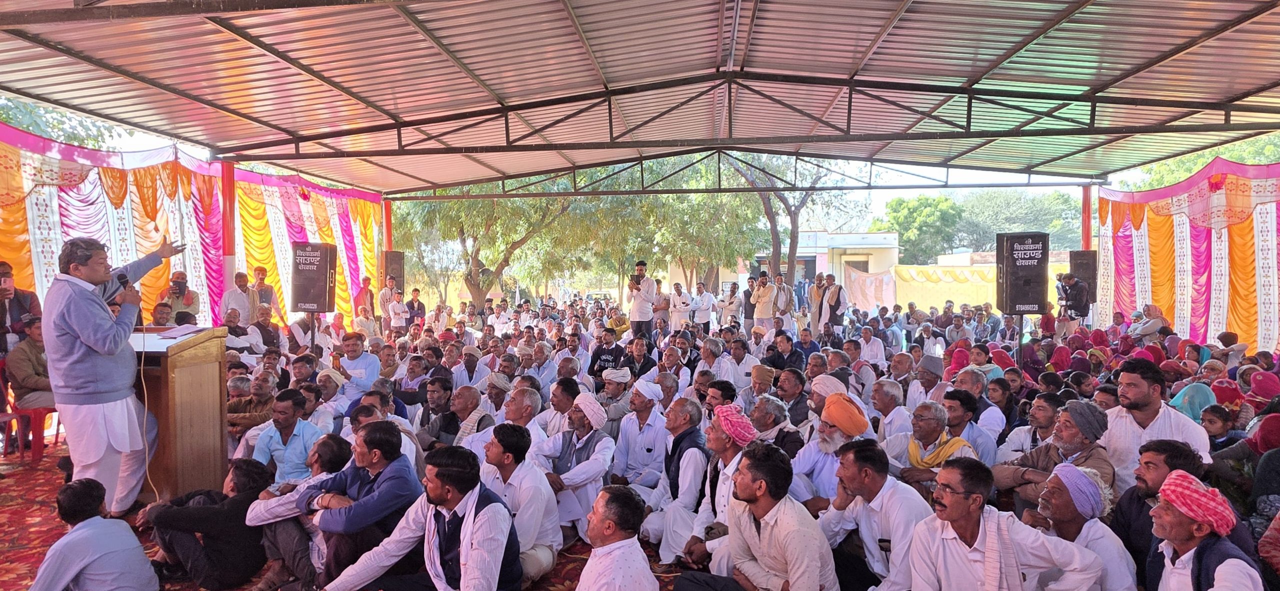 खाद्य मंत्री गोदारा ने बीकानेर के लूणकरणसर में दर्जनों कार्यों का किया शिलान्यास व लोकार्पण
