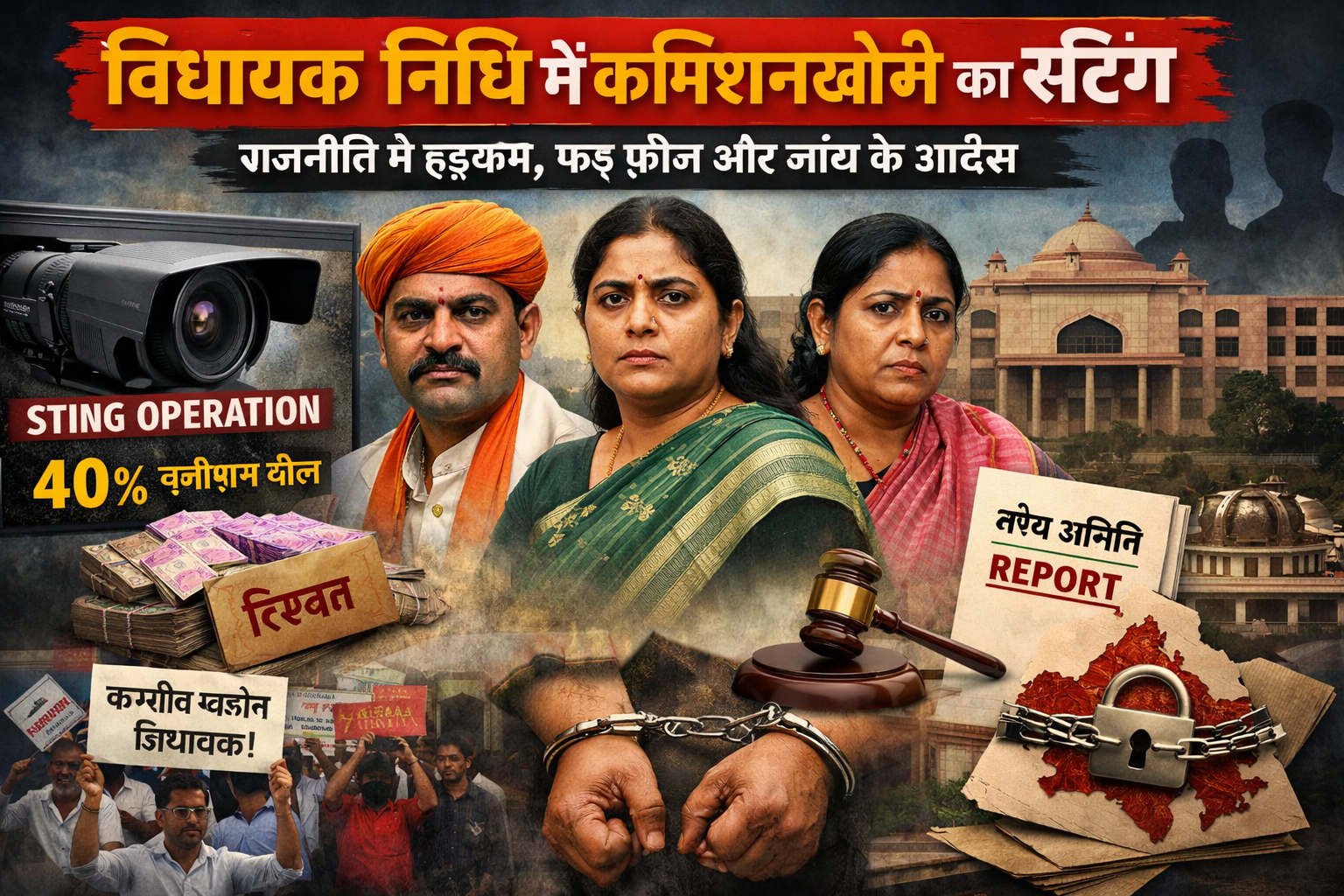 विधायक निधि में कमीशनखोरी का स्टिंग: भ्रष्टाचार के आरोपों से हिली राजनीति, फंड फ्रीज़ और जांच के आदेश