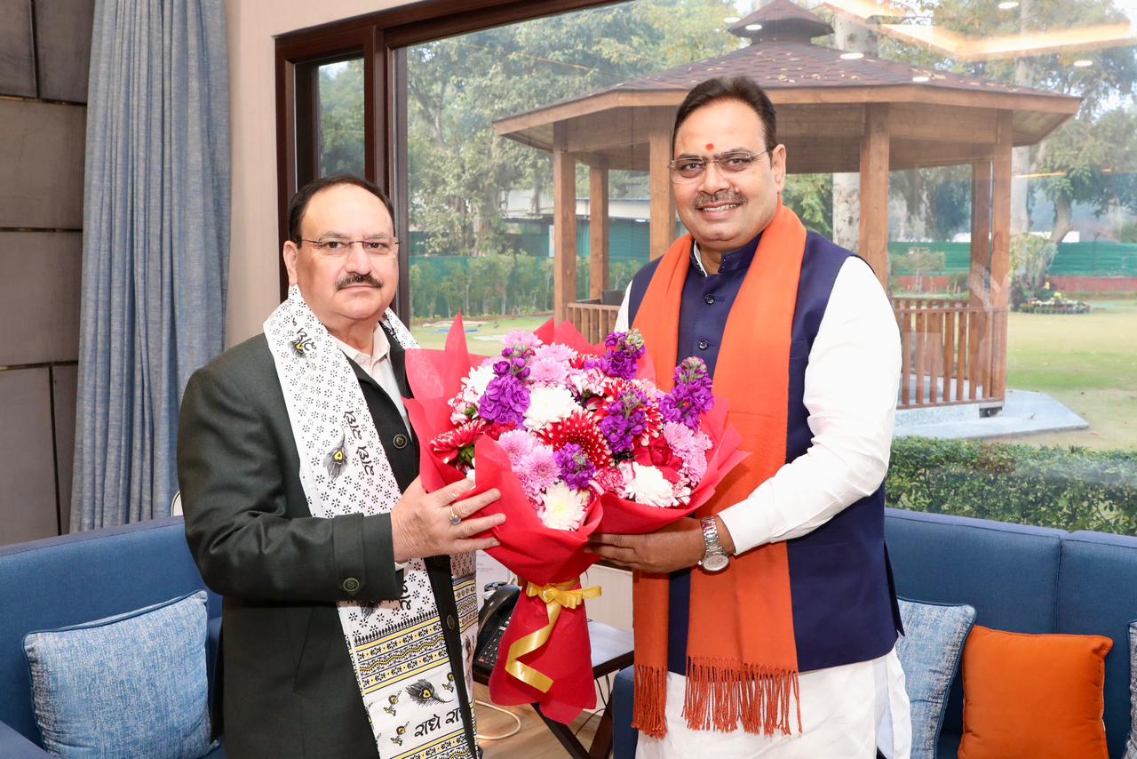 मुख्यमंत्री भजनलाल शर्मा ने केन्द्रीय स्वास्थ्य मंत्री जेपी नड्डा और केंद्रीय ऊर्जा मंत्री मनोहर लाल से की मुलाकात